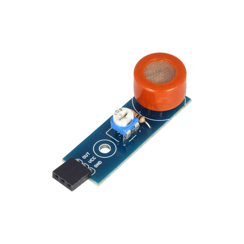 Senzor Gaz Atmosferic 5V DC MQ-3 cu Soclu și Șir Pini I/O 3 | Electronic-mag.ro | Componente Electronice