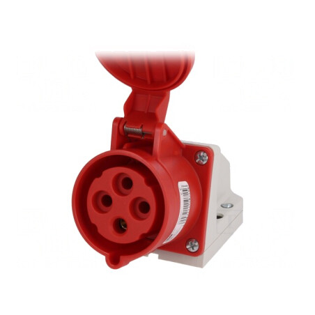 Conector alimentare AC trifazat 32A 400VAC IP44 Soclu Mamă | Electronic-mag.ro | Componente Electronice