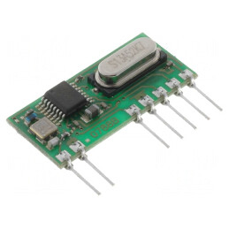 Receptor RF AM 433,92MHz 3,3V 6mA