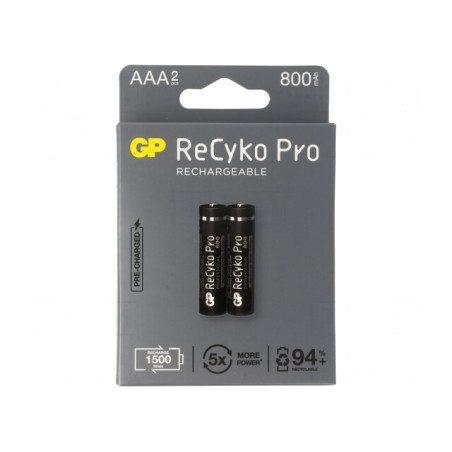 Baterie Reîncărcabilă Ni-MH AAA 820mAh ReCYKO PRO Ready2Use | Electronic-mag.ro | Componente Electronice