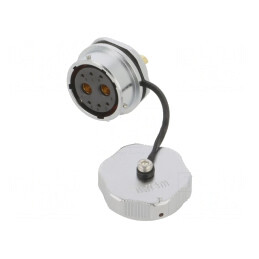 Soclu WY28 mamă 8 PIN IP67 25A 500V 4mm2 aurit | Electronic-mag.ro | Componente Electronice