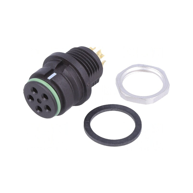 Conector Circular Soclu 5 Pin Snap-in | Electronic-mag.ro | Componente Electronice