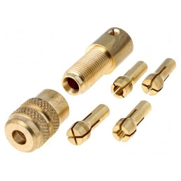 Mandrină pentru Mașină de Găurit 0,3-3,2mm Alamă | Electronic-mag.ro | Componente Electronice