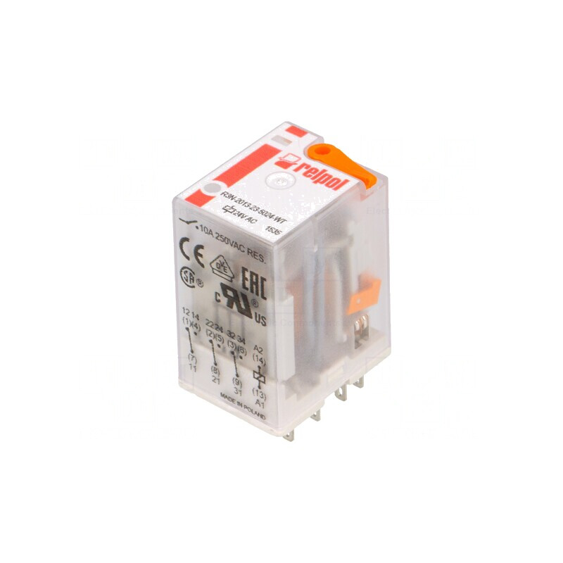 Releu Electromagnetic 3PDT 24VAC 20A | Electronic-mag.ro | Componente Electronice