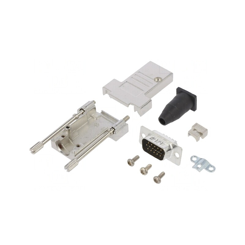 Conector D-Sub HD 15 Pin Tată Lipire Gold 11,5mm | Electronic-mag.ro | Componente Electronice