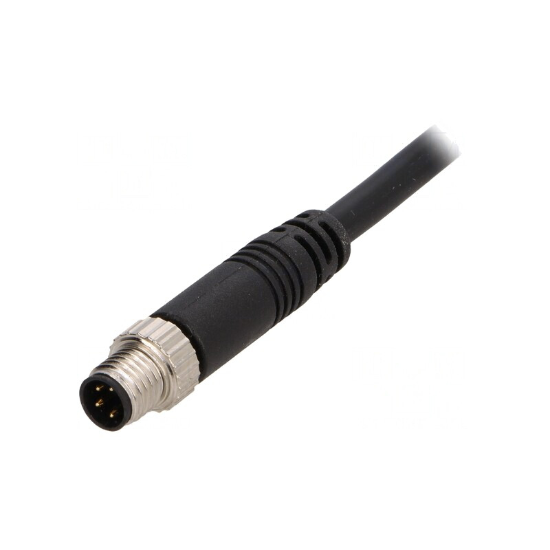 Conector M8 2m tată 4 pini drept cu cabluri | Electronic-mag.ro | Componente Electronice