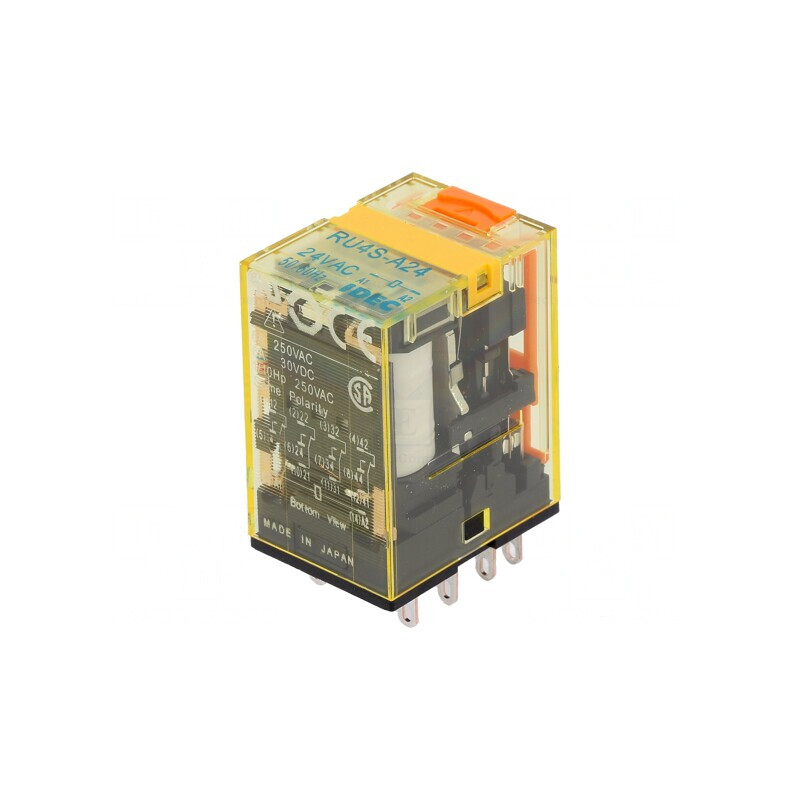 Releu Electromagnetic 4PDT 24VAC 6A | Electronic-mag.ro | Componente Electronice