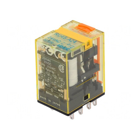 Releu Electromagnetic 4PDT 24VAC 6A | Electronic-mag.ro | Componente Electronice