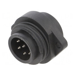 Conector circular RD24 250V 7 pini soclu tată lipire | Electronic-mag.ro | Componente Electronice