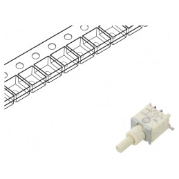 Comutator apăsare SPDT 0,02A 20VAC IP57