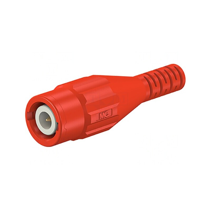 Conector BNC soclu roșu crimpat mamă | Electronic-mag.ro | Componente Electronice