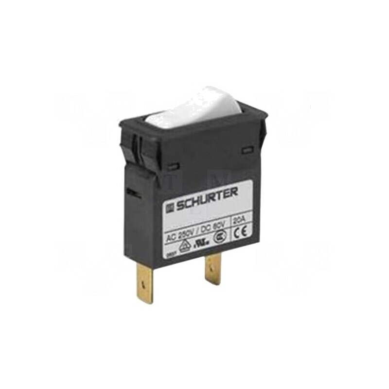 Întrerupător de Supracurent 20A SPST 240VAC 32VDC | Electronic-mag.ro | Componente Electronice