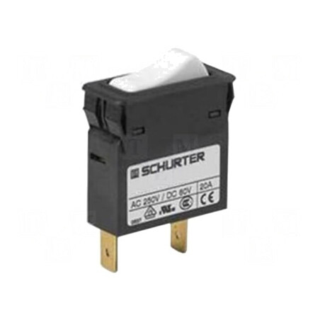 Întrerupător de Supracurent 20A SPST 240VAC 32VDC | Electronic-mag.ro | Componente Electronice