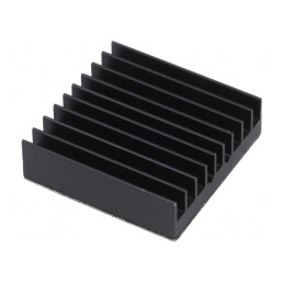 Radiator extrudat cu aripioare BGA negru 32,5x32,5mm | Electronic-mag.ro | Componente Electronice