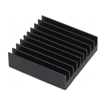 Radiator extrudat cu aripioare BGA negru 32,5x32,5mm | Electronic-mag.ro | Componente Electronice