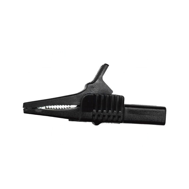 Bornă crocodil neagră 30A 1kV 19mm | Electronic-mag.ro | Componente Electronice
