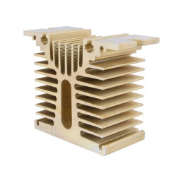 Radiator Aluminiu Extrudat Auriu 45x100x81mm | Electronic-mag.ro | Componente Electronice
