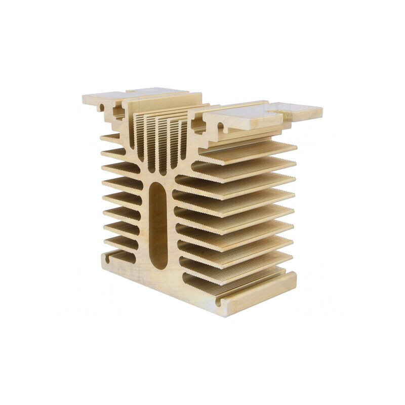 Radiator Aluminiu Extrudat Auriu 45x100x81mm | Electronic-mag.ro | Componente Electronice