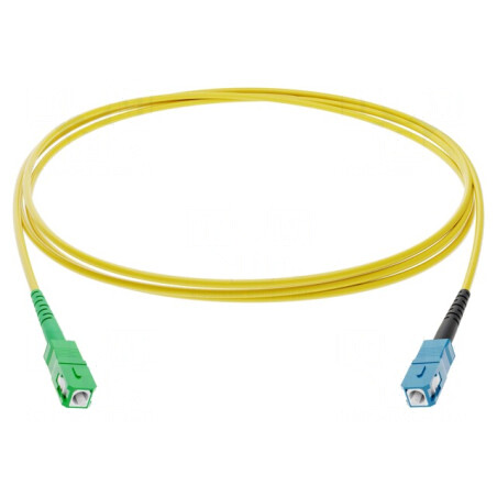 Patch Cord Fibră Optică SC/APC SC/UPC 5m 9/125um | Electronic-mag.ro | Componente Electronice