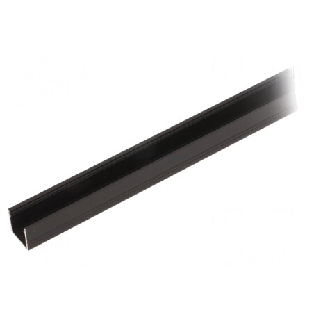 Profil Aluminiu Negru 2m pentru Module LED SMART10 | Electronic-mag.ro | Componente Electronice