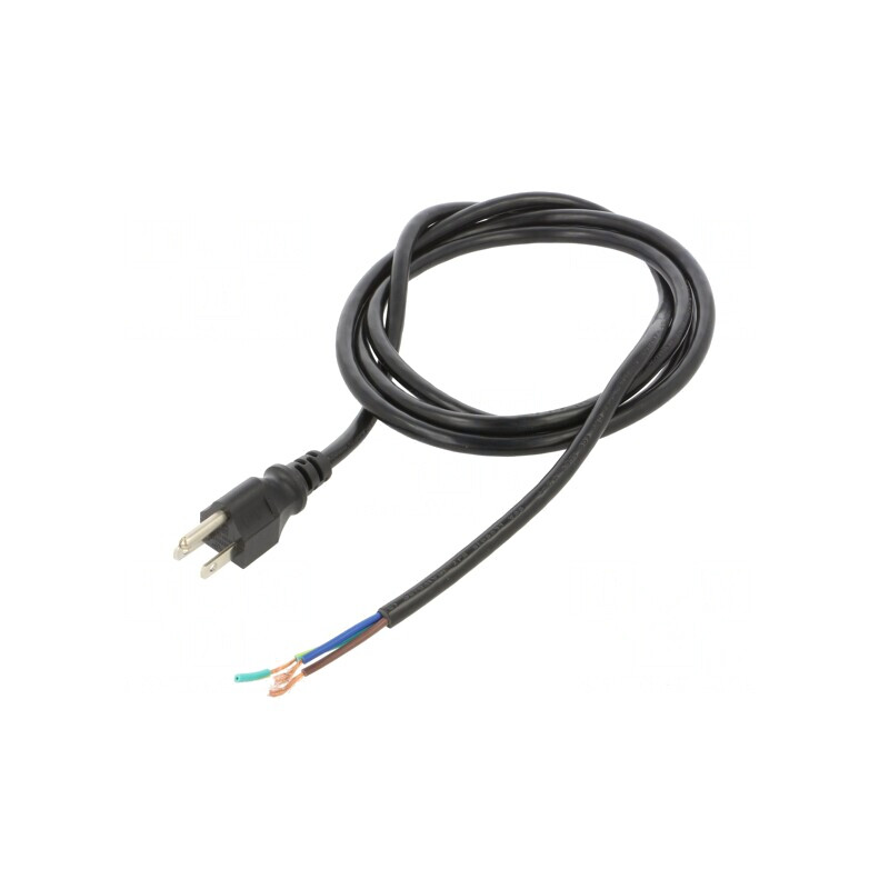 Cablu de Alimentare NEMA 5-15 3x18AWG 2m Negru 10A | Electronic-mag.ro | Componente Electronice Cablu de Alimentare NEMA 5-15 3x18AWG 2m Negru 10A | Electronic-mag.ro | Componente Electronice