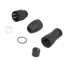 Conector Circular Mufă Tată 5 PIN Snap-in | Electronic-mag.ro | Componente Electronice