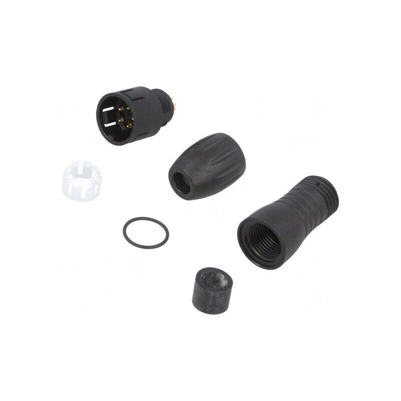 Conector Circular Mufă Tată 5 PIN Snap-in | Electronic-mag.ro | Componente Electronice