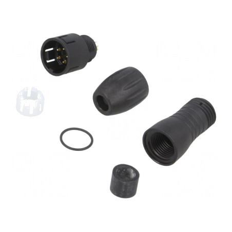 Conector Circular Mufă Tată 5 PIN Snap-in | Electronic-mag.ro | Componente Electronice