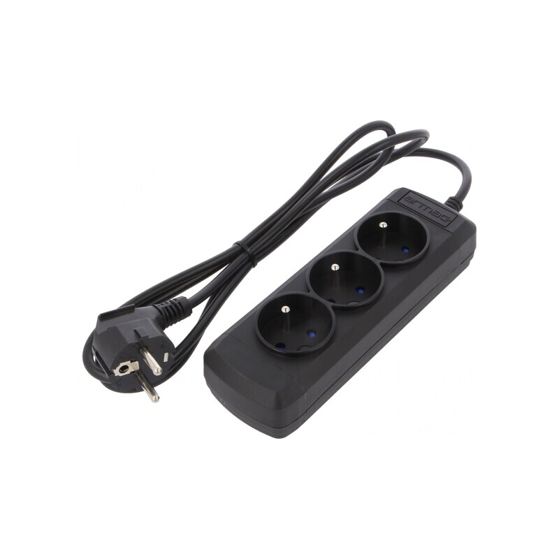 Prelungitor cu 3 prize 250V 10A Negru | Electronic-mag.ro | Componente Electronice Prelungitor cu 3 prize 250V 10A Negru | Electronic-mag.ro | Componente Electronice