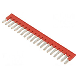 Punte cu șuruburi roșie 20 piste, 6mm | Electronic-mag.ro | Componente Electronice