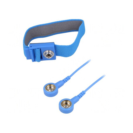 Brățară Antialergică ESD Albastră | Electronic-mag.ro | Componente Electronice