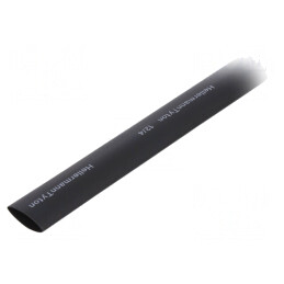 Manșon Termocontractabil 12mm 1m Negru Poliolefină | Electronic-mag.ro | Componente Electronice