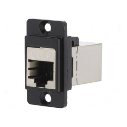 Adaptor DUALSLIM Cat 5e Ecranat 8p8c 29mm | Electronic-mag.ro | Componente Electronice