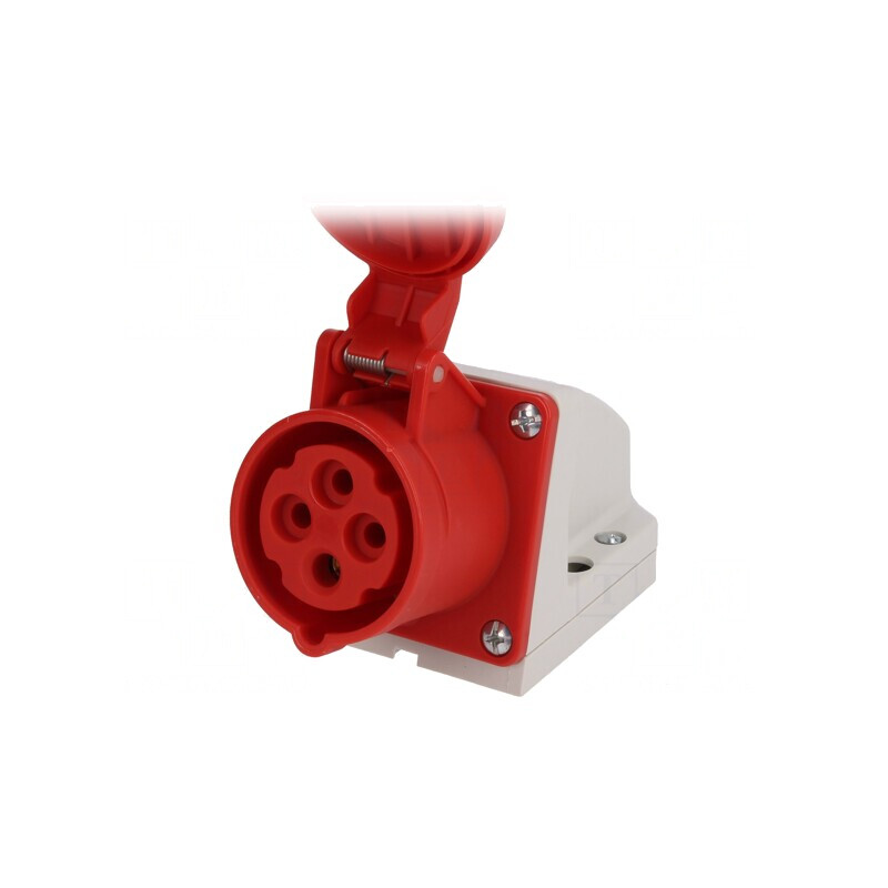 Conector Alimentare AC Trifazat 16A 400V IP44 Soclu Mamă | Electronic-mag.ro | Componente Electronice