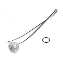 Comutator anti-vandalism SPST-NO 50mA 24VDC IP65 Ø19mm | Electronic-mag.ro | Componente Electronice
