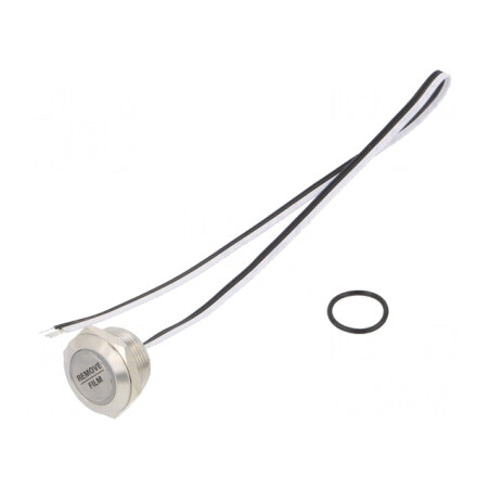 Comutator anti-vandalism SPST-NO 50mA 24VDC IP65 Ø19mm | Electronic-mag.ro | Componente Electronice
