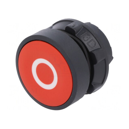 Comutator apăsare 22mm roșu stabilizat | Electronic-mag.ro | Componente Electronice