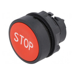 Comutator acționat prin apăsare 22mm roșu | Electronic-mag.ro | Componente Electronice
