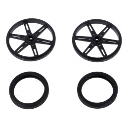 Ax Neagră cu Împingere și Înșurubare 70mm | Electronic-mag.ro | Componente Electronice
