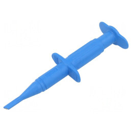 Clips de măsurare cu cârlig albastru 1kV 4mm | Electronic-mag.ro | Componente Electronice