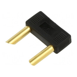 Punte Stacabilă Banană 4mm Priză Dublă 24A Neagră | Electronic-mag.ro | Componente Electronice