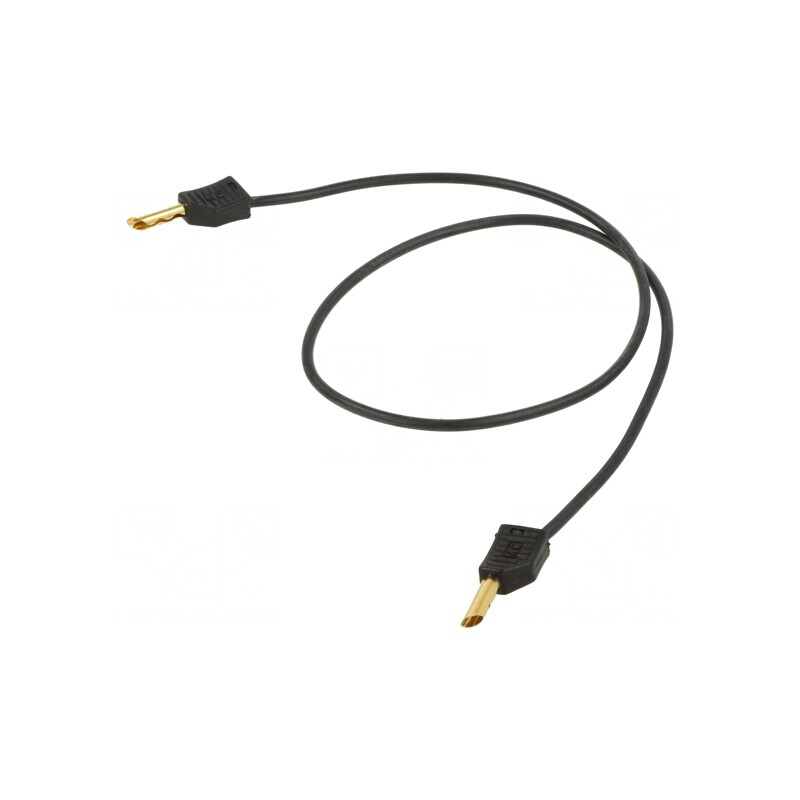 Cablu de măsurare 0,5m 60V 30V negru | Electronic-mag.ro | Componente Electronice