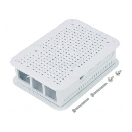 Carcasă gri pentru Raspberry Pi 4 B | Electronic-mag.ro | Componente Electronice
