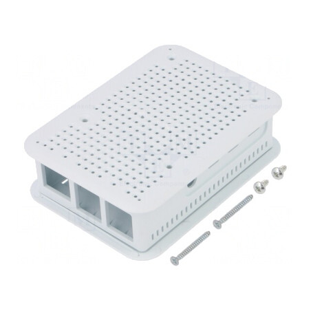 Carcasă gri pentru Raspberry Pi 4 B | Electronic-mag.ro | Componente Electronice