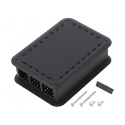 Carcasă neagră pentru Raspberry Pi 4 B | Electronic-mag.ro | Componente Electronice