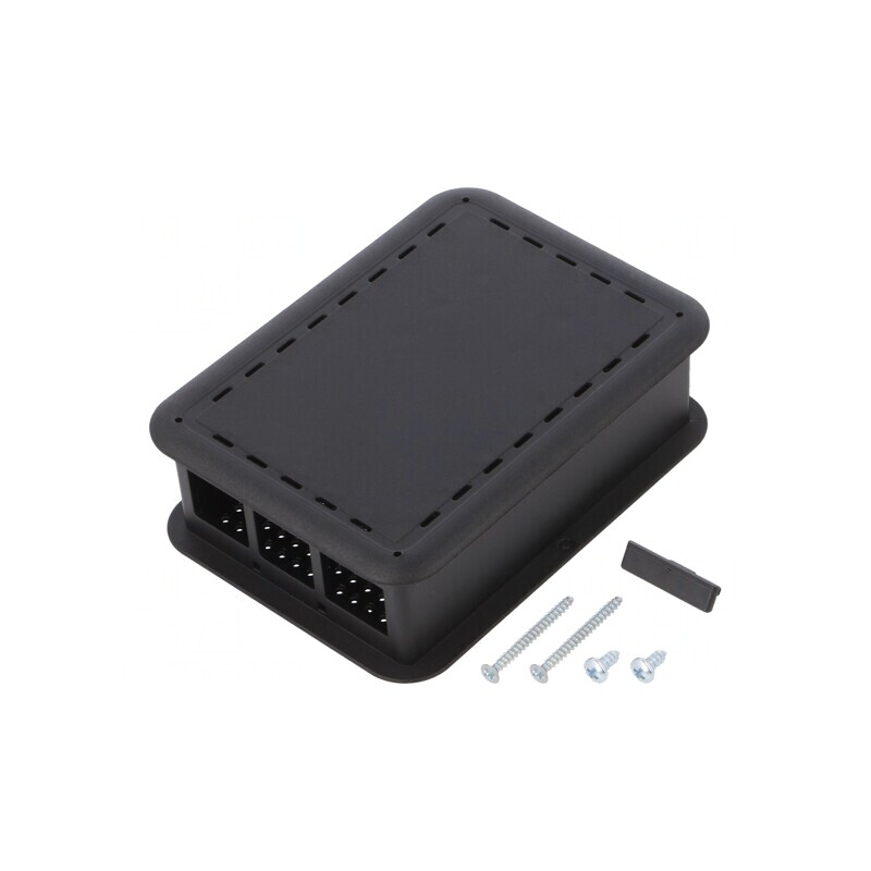 Carcasă neagră pentru Raspberry Pi 4 B | Electronic-mag.ro | Componente Electronice
