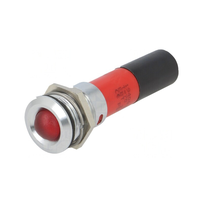 Lampă de control LED roșie 230V 16mm | Electronic-mag.ro | Componente Electronice
