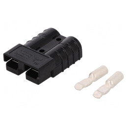 Mufă cablu SB50 hermafrodită 2 pini crimpată | Electronic-mag.ro | Componente Electronice