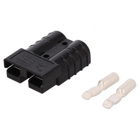 Mufă cablu SB50 hermafrodită 2 pini crimpată | Electronic-mag.ro | Componente Electronice