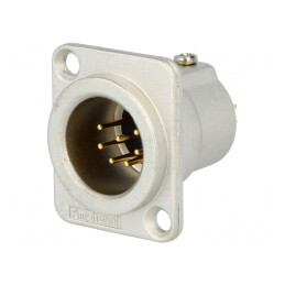 Soclu XLR Tată 7 PIN Argintat | Electronic-mag.ro | Componente Electronice